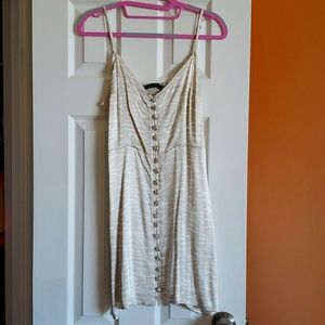 NWOT Abercrombie & Fitch Silky Front Button Dress